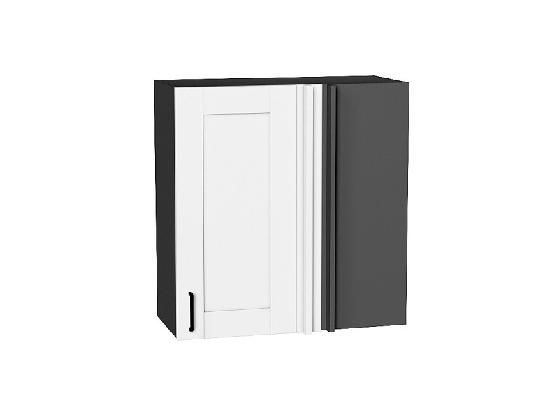 Кухня 716*690*Шкаф верхний прямой угловой Лофт Super White/Graphite