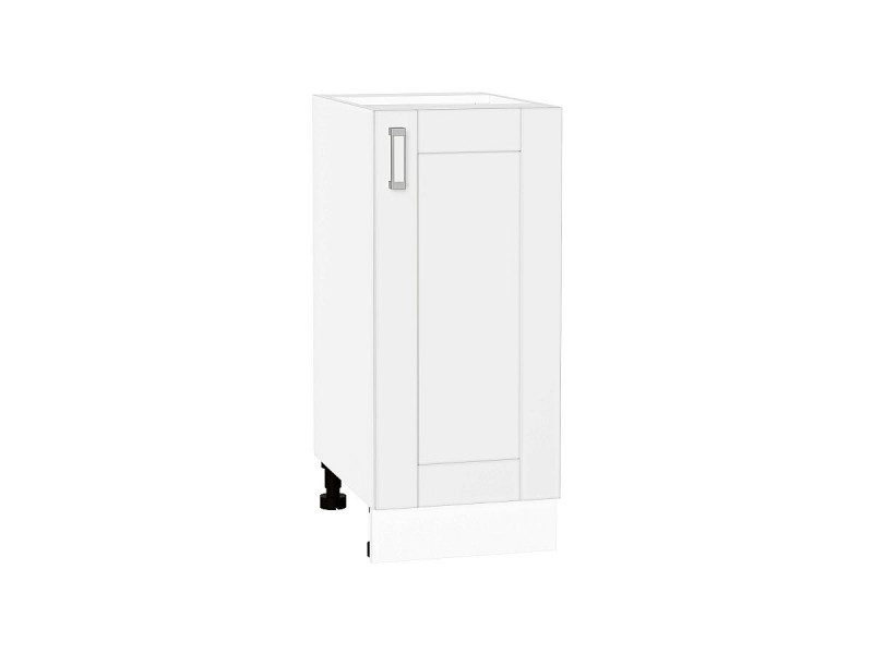 Кухня 816*350*Шкаф нижний с 1-ой дверцей Лофт White Silk/Белый