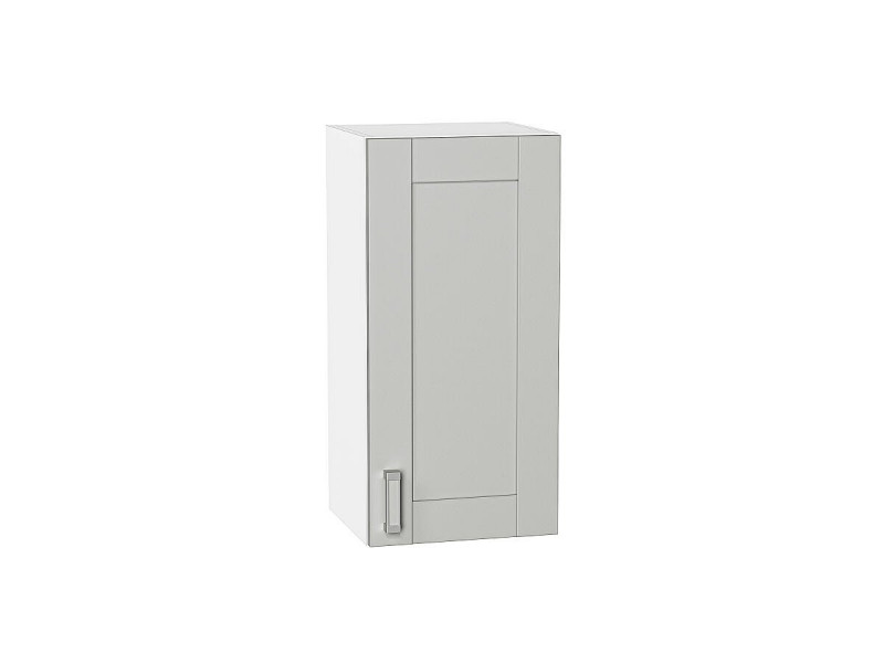Кухня 716*350*Шкаф верхний с 1-ой дверцей Лофт Grey Silk/Белый