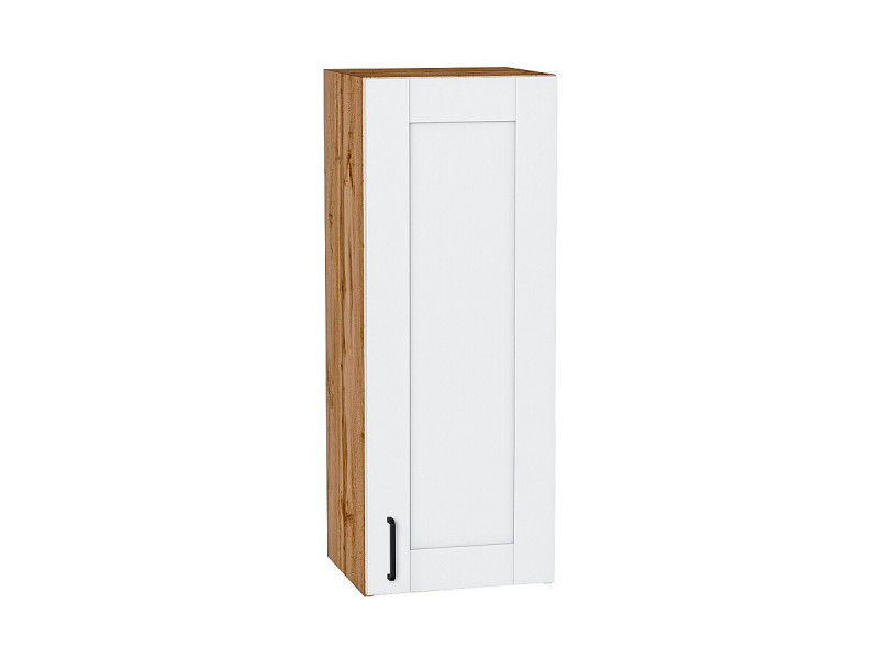 Кухня 920*350*Шкаф верхний с 1-ой дверцей Лофт Super White/Дуб Вотан