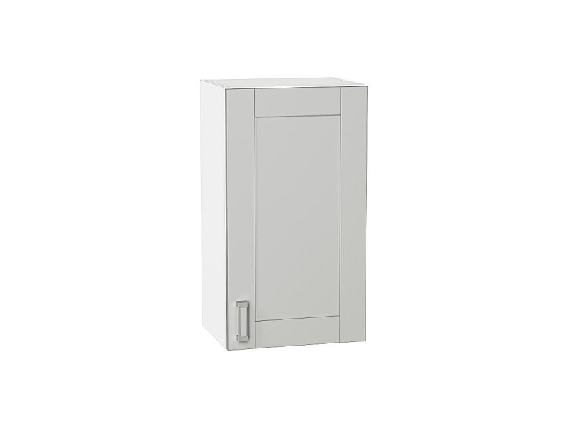 Кухня 716*400*Шкаф верхний с 1-ой дверцей Лофт Grey Silk/Белый