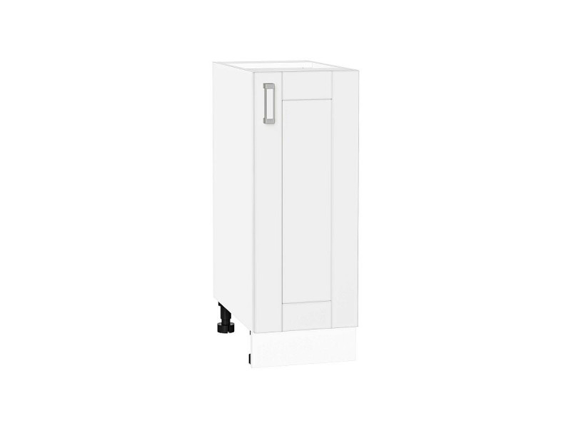 Кухня 816*300*Шкаф нижний с 1-ой дверцей Лофт White Silk/Белый