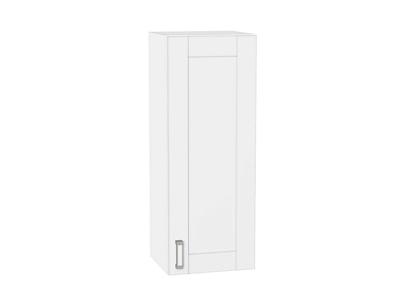 Кухня 920*350*Шкаф верхний с 1-ой дверцей Лофт White Silk/Белый