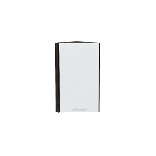 716*300*304 Шкаф верхний торцевой Валерия-М Белый металлик Graphite